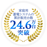 家庭用蓄電システム累計販売台数24.6万台突破